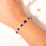 Kayla Blue Tennis Bracelet