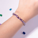 سوار تنس من الياقوت الأزرق الزِنارا