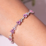 Valencia Pink Tennis Bracelet