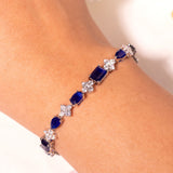 Kayla Blue Tennis Bracelet