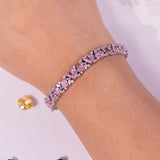 Aressa Pink Tennis Bracelet