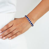 Amara - Blue Sapphire Tennis Bracelet
