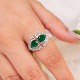 Liora Emerald Green Ring