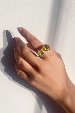 Crystal Duo Ring