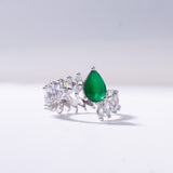 Aveline Emerald Green Ring