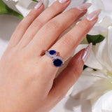 Evan Blue Sapphire Ring