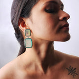 Seafoam Silver Earrings