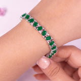 Aressa Green Tennis Bracelet