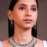 Nora Emerald Green Necklace Set