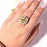 Zavira Sapphire Yellow Ring
