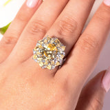 Zavira Sapphire Yellow Ring