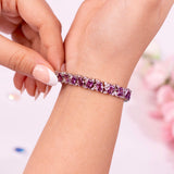 Aressa Purple Tennis Bracelet