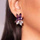 Marbella Purple Stud Earrings