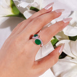 Evan Emerald Green Ring