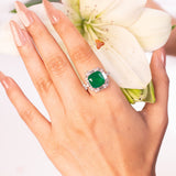 Zorella Emerald Green Ring