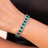 Amara - Emerald Green Tennis Bracelet