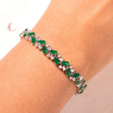Zoreia Emerald Green Tennis Bracelet