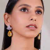 Solara Yellow Drop Earrings