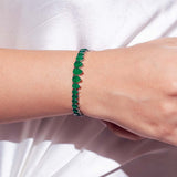 Adora Emerald Green Tennis Bracelet