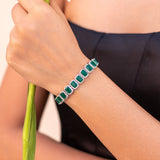 Amara - Emerald Green Tennis Bracelet
