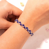 Zoreia Sapphire Blue Tennis Bracelet