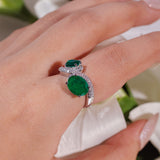 Evan Emerald Green Ring
