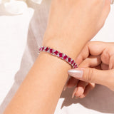 Aressa Ruby Red Tennis Bracelet