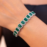 Amara - Emerald Green Tennis Bracelet