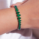 Adora Emerald Green Tennis Bracelet
