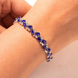 Zoreia Sapphire Blue Tennis Bracelet
