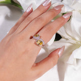 Evan Yellow Sapphire Ring