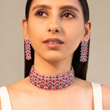 Katherine Ruby Red Necklace Set