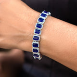 Amara - Blue Sapphire Tennis Bracelet