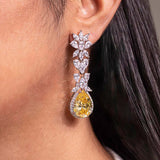Connie Sapphire Yellow Earrings