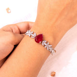 Eloise Ruby Red Tennis Bracelet