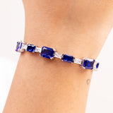 Kaira Sapphire Blue Tennis Bracelet