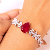 Eloise Ruby Red Tennis Bracelet