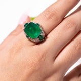Azmira Emerald Green Ring