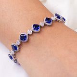 Florette Sapphire Blue Tennis Bracelet
