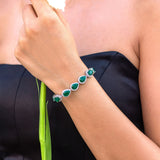 Orlena - Emerald Green Tennis Bracelet