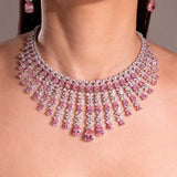 Susan Sapphire Pink Necklace Set