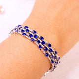 Valerina Blue Tennis Bracelet