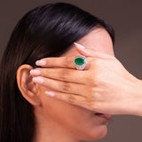 Amanda Emerald Green Ring