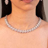Estelle Crystal Diamante Pearl Necklace Set