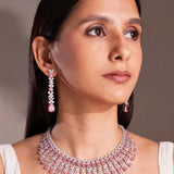 Susan Sapphire Pink Necklace Set