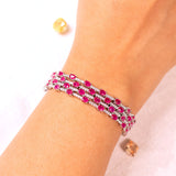 Valerina Ruby Pink Tennis Bracelet