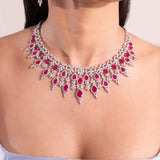 Kathy Ruby Pink Necklace Set