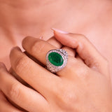Amanda Emerald Green Ring