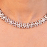 Estelle Crystal Diamante Pearl Necklace Set