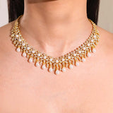 Fiora Crystal Diamante Pearl Necklace Set